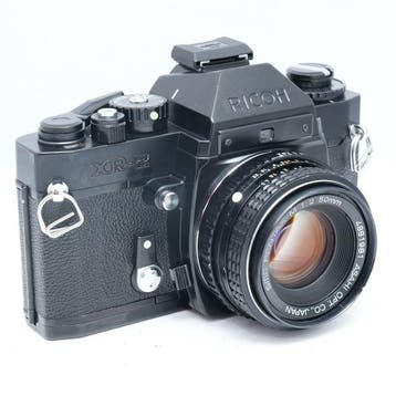 Ricoh XR-2 + SMC Pentax-M 50mm F2 Analoge camera, Nieuw