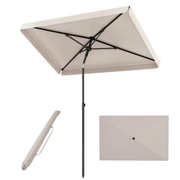 2dekans | Coast Balkonparasol - rechthoekig - kantelbaar 30°, Ophalen of Verzenden, Zo goed als nieuw