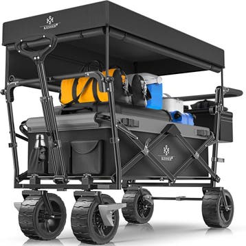 KESSER® XXL bolderkar, opvouwbaar, met dak, GT9000, inklapba, Verzenden, Zo goed als nieuw