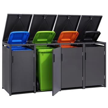 Avalo Kliko Ombouw | 4 Vaks | Antraciet Staal Soft-Close, Verzenden, Nieuw