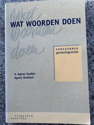Wat woorden doen – Cursusboek genderlinguistiek, Gelezen, Non-fictie, Verzenden, Nederlands