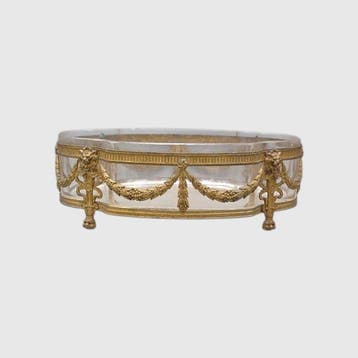 Jardinière - Verguld brons - Napoléon III, Antiek en Kunst