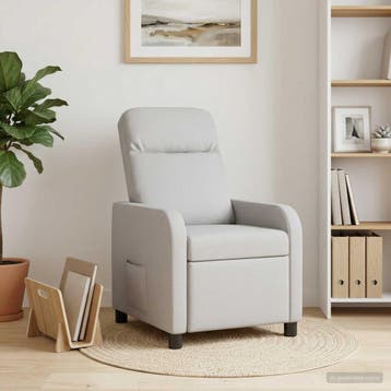 vidaXL Relaxfauteuil Wolkengrijs Stof, Verzenden, Nieuw