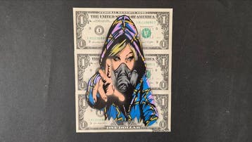 Jinks Kunst - LADY P. - (3 X 1$ US) 11 LAYERS STENCIL