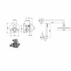 Inbouw Regendoucheset Xenz Duero Thermostatisch 20 cm met, Ophalen of Verzenden, Nieuw