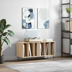 vidaXL Platenkast 100x38x48 cm bewerkt hout sonoma, Verzenden, Nieuw