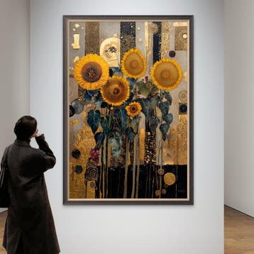 Mrs Art Prime - The Sun of the Nature in Gustav Klimt Style