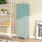 Lockerkast Kurikka metaal 137x38x38 cm grijsblauw [en.casa], Huis en Inrichting, Kasten | Lockerkasten, Verzenden, Nieuw