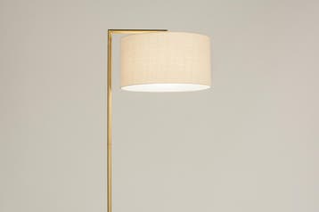 Rietveld Vloerlampen - Goud, Beige - Stof, Metaal, Verzenden, Nieuw