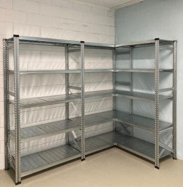 Hoekkast voor de berging, garage en schuur ijzersterk, Ophalen of Verzenden, Nieuw