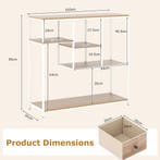 LIVSK Console Tafel met Opbergruimte - Achter Bank - Lade en, Verzenden