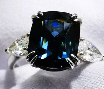 Zonder minimumprijs - Ring - 18 karaat Witgoud, SPINEL, Nieuw