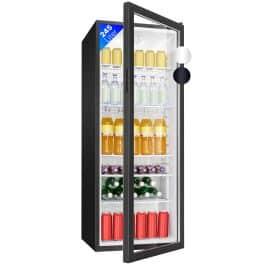 Bomann KSG 7289 Glasdeur Koelkast Zwart –, Witgoed en Apparatuur, Koelkasten en IJskasten, Verzenden, Nieuw