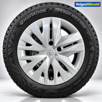 Toyota Yaris | 15 inch velgen + Hankook winterbanden, 15 inch, Banden en Velgen, Nieuw, 185 mm