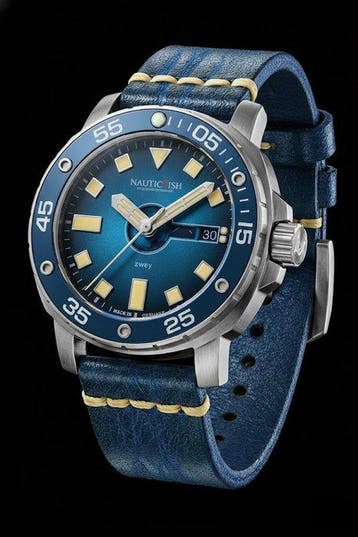 NauticFish - Zwey Blao Pro - Diver Watch - water resistance:, Nieuw