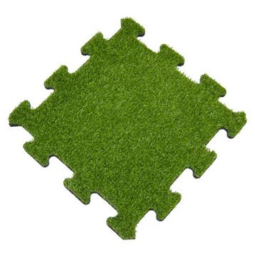 Rubber tegel met kunstgras toplaag - 50x50 cm -, Tuin en Terras, Tegels en Klinkers, Verzenden, Nieuw