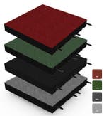 Rubber tegel met pen- en gat verbinding 50x50 cm - 75 mm, Tuin en Terras, Tegels en Klinkers, Verzenden, Nieuw