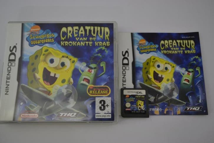 SpongeBob Squarepants - Creature van de Krokante Krab (DS, Spelcomputers en Games, Games | Nintendo 2DS en 3DS, Zo goed als nieuw