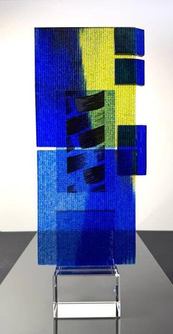 Maxence Parot - Vaas - Sculptuur met unieke kleuren, 40 cm -