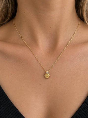 Carrera y Carrera - Ketting met hanger - 18 karaat Geel goud