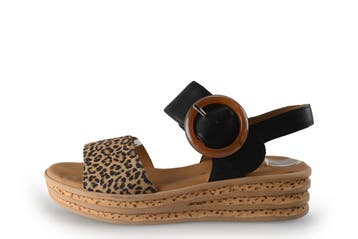 Gabor Sandalen in maat 38 Zwart, Verzenden, Zwart, Gabor, Sandalen of Muiltjes
