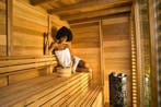 Buiten sauna Red Cedar Cube Modern Privacy Bouwpakket Canada, Ophalen of Verzenden, Nieuw, Fins of Traditioneel, Complete sauna