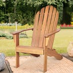 LIVSK Ergonomische Adirondack Stoel - Duurzaam Acaciahout -, Tuin en Terras, Kruiwagens, Verzenden, Nieuw