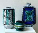 Strehla - Vaas - Keramiek - Drie vintage keramische vazen,, Antiek en Kunst