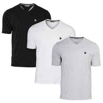 Donnay Donnay Heren - 3-Pack - V-neck T-Shirt Berno - Zwart, Verzenden, Nieuw
