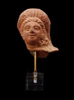 Oud-Egyptisch - Tête dIsis en keramiek - Alexandrië -