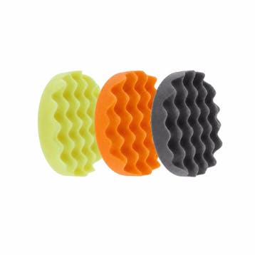 Gecko wafel poetspads 150mm (3 stuks), Ophalen of Verzenden