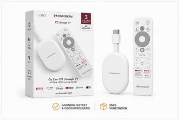 Thomson Go Cast 152 Streaming Dongle, 4K UHD Google TV, S..., Verzenden, Zo goed als nieuw