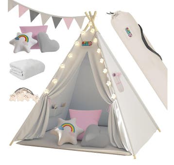 Tipi Speeltent Roze 160x130x130cm (Speelhuizen, Speelgoed), Verzenden, Nieuw