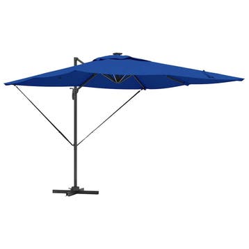 vidaXL Parasol Azure Blauw 286 x 284 x 270 cm Aluminium en, Verzenden, Nieuw, 2 tot 3 meter