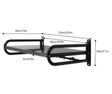 Wandplank Keuken 53 cm – Magnetronrek Koolstofstaal 6 Haken, Verzenden, Nieuw