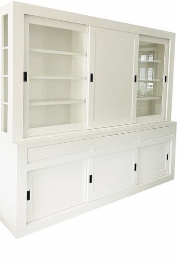 Buffetkast wit Schagen 260cm dichte middendeur, Ophalen of Verzenden, Nieuw