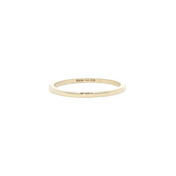 Gouden gladde (aanschuif) ring 14 karaat, Verzenden, Zo goed als nieuw, Goud