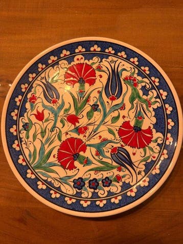 Mehmet Gursoy iznik bord - Mehmet Gursoy - Bord - Keramiek -