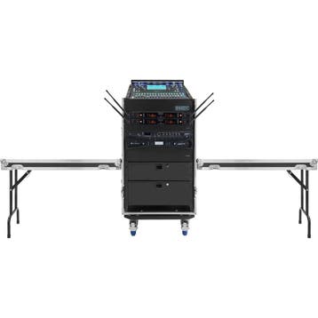 Innox IX-BK-TR-1416U-2T Tourrack met 2 tafel combo, Verzenden, Nieuw