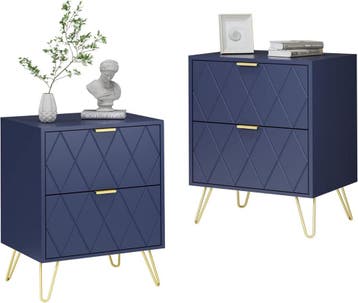 Nachtkastje set van 2 - Bijzettafel - Opbergkastje - 40x30x5, Huis en Inrichting, Verzenden, Zo goed als nieuw
