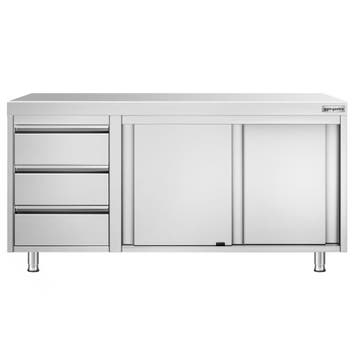 GGM Gastro | RVS Werkkast PREMIUM - 1600x700mm - met |, Verzenden, Nieuw in verpakking, Meubilair