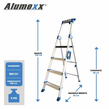 Alumexx UP huishoudtrap, Verzenden, Nieuw