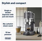 Delonghi Dedica Arte Espressomachine EC885.GY Grijs, Ophalen of Verzenden, Zo goed als nieuw