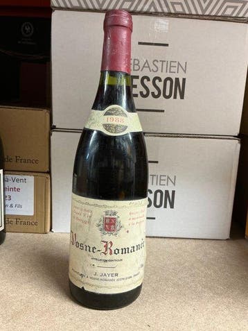 1988 Jacqueline Jayer - Vosne-Romanée - 1 Fles (0,75 liter), Nieuw