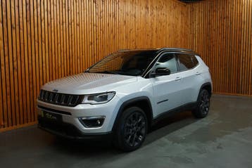 Jeep Compass 4xe 240 Plug-in Hybrid Electric S Automaat Leer, Gebruikt, Zwart, Vierwielaandrijving, Hybride Elektrisch/Benzine
