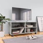 vidaXL Tv-meubel met wieltjes 90x35x35 cm bewerkt hout, Huis en Inrichting, Kasten | Televisiemeubels, Verzenden, Nieuw, 50 tot 100 cm