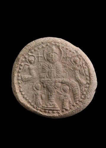 Byzantijns Terracotta Pelgrims-teken van Sint-Simeon de