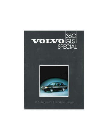 1985 VOLVO 360 GLS SPECIAL BROCHURE NEDERLANDS, Nieuw, Volvo, Author