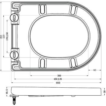 Wiesbaden Vesta Toiletzitting - Softclose en Quick Release -, Ophalen of Verzenden, Nieuw