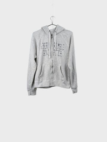 Abercrombie & Fitch Hoodie Heren maat M Grijs Vintage, Ophalen of Verzenden, Nieuw